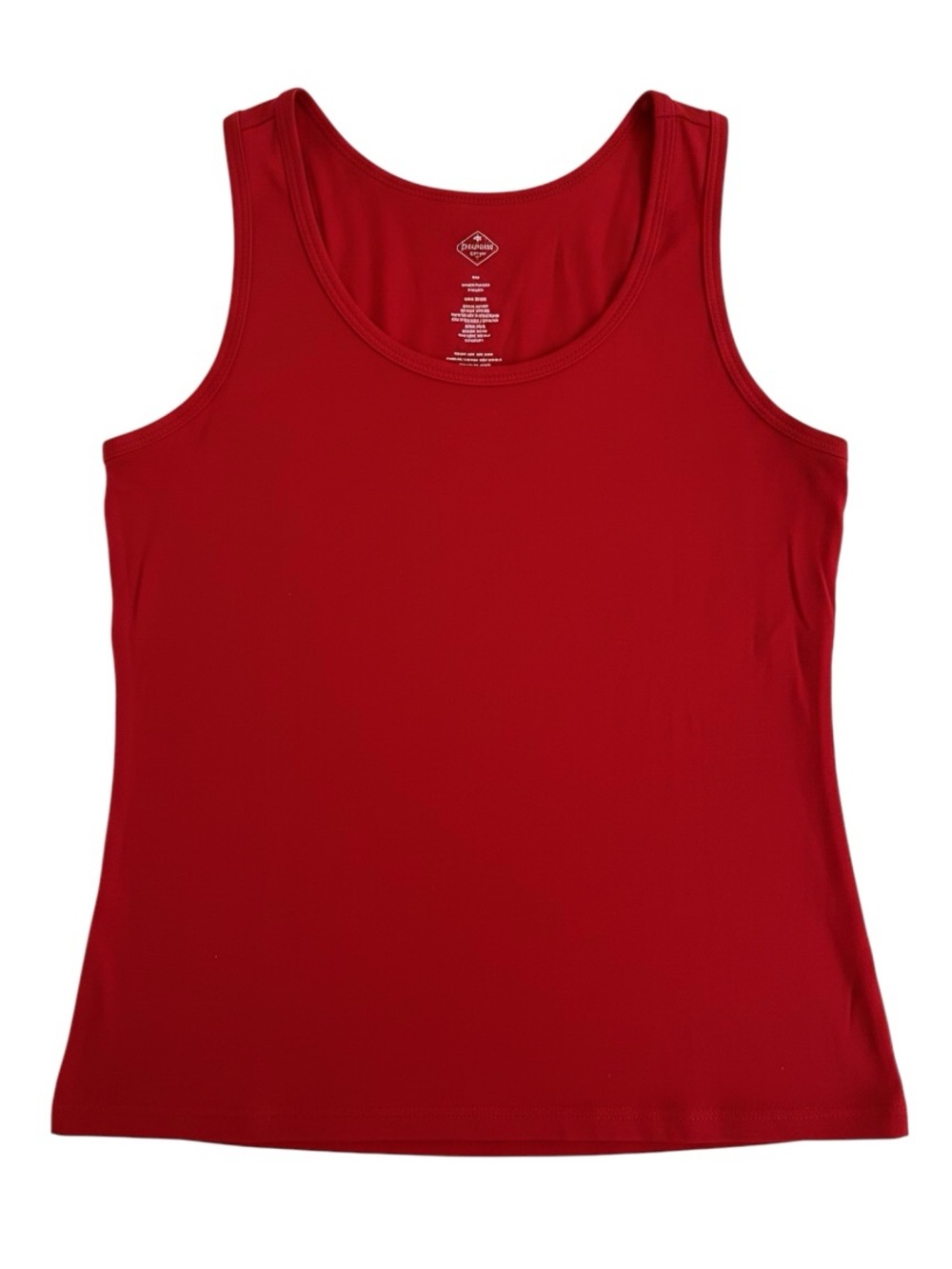 St. John's Bay Solid Red Scoop Neck Tank